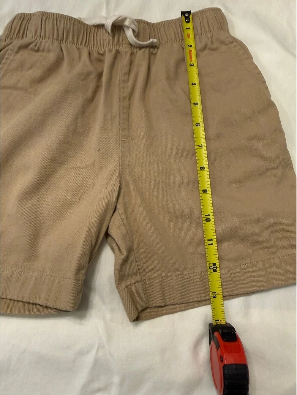 Crewcuts Children's Khaki Elastic Waist Drawstring Shorts, Size 8